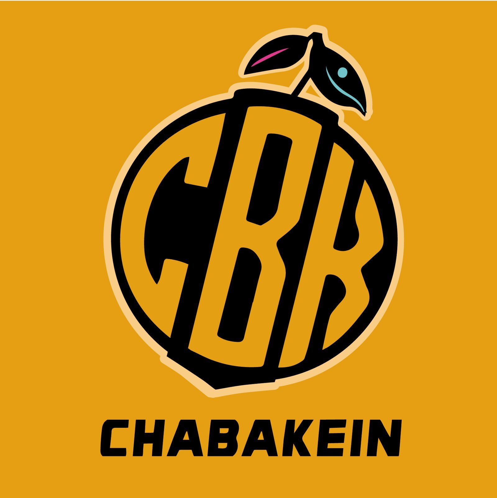 Logotipo de CHABAKEIN con las letras estilizadas CBK y una hoja encima